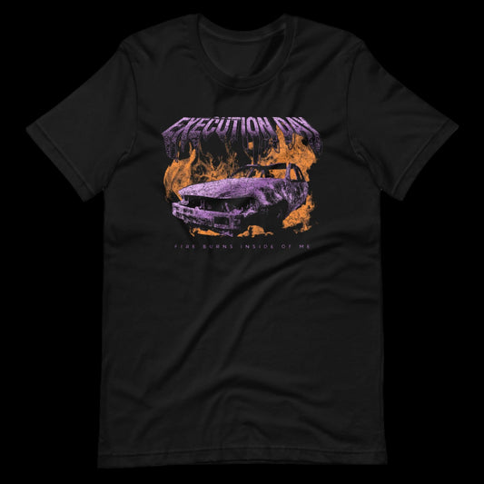 Execution Day Burning Car Tee