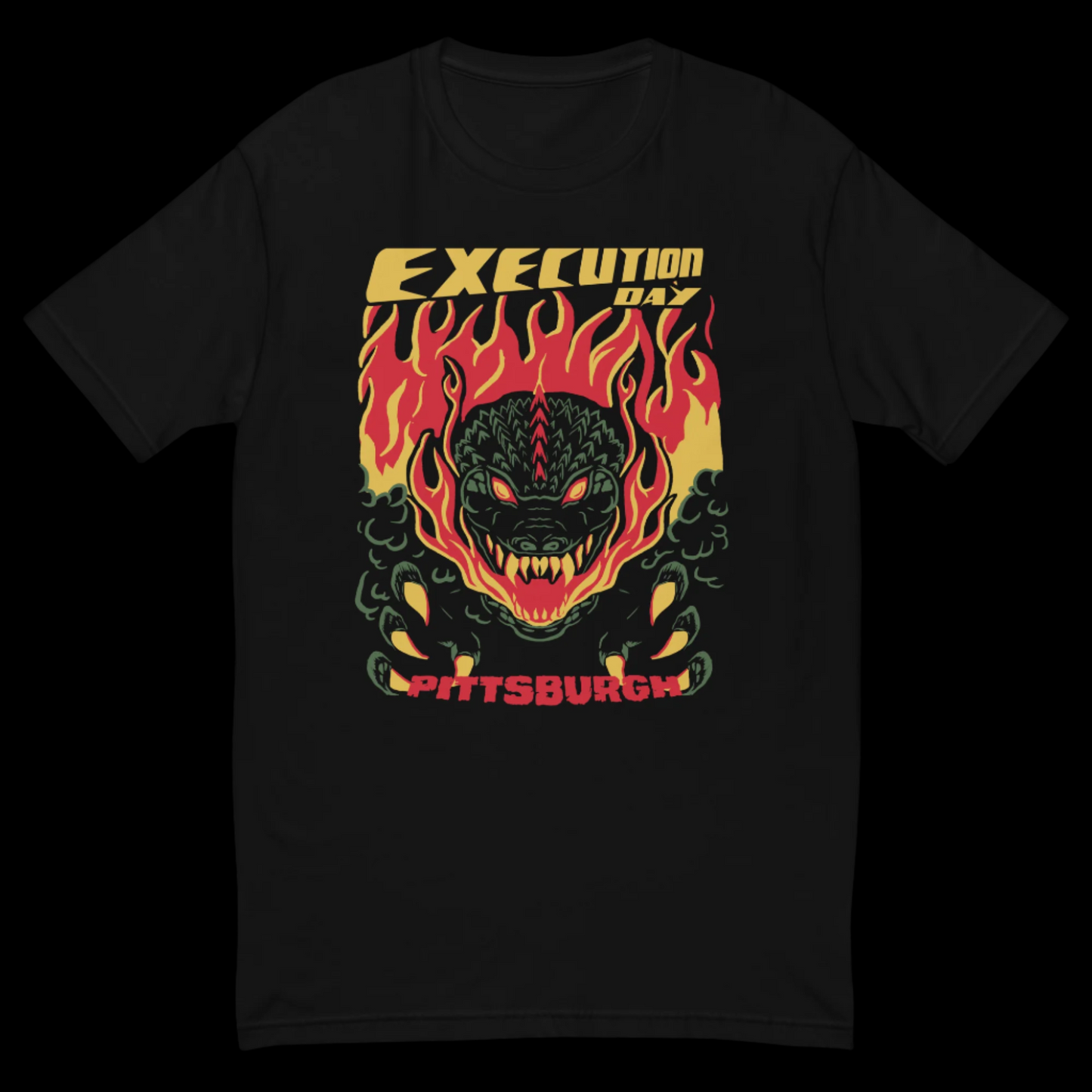 Execution Day Flaming Monster Tee